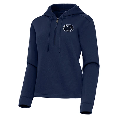 Women's Antigua Navy Penn State Nittany Lions Contemporary Quarter-Zip Hoodie