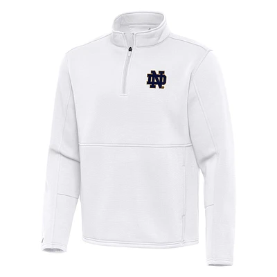 Men's Antigua Notre Dame Fighting Irish Twist Quarter-Zip Pullover Jacket