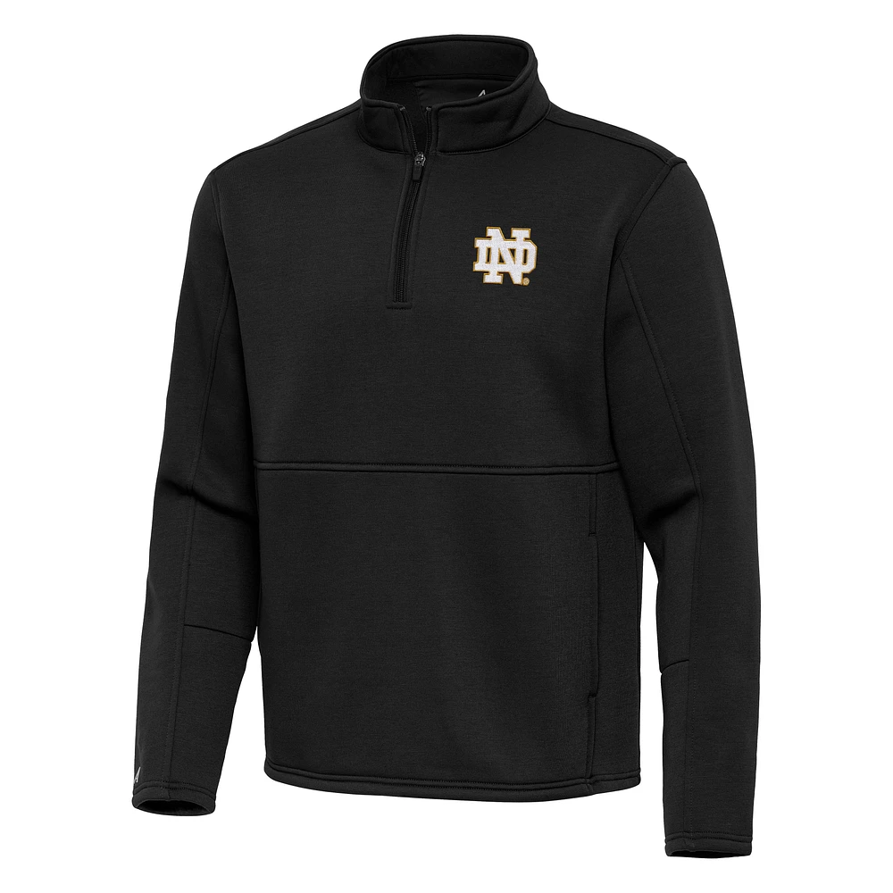 Men's Antigua Notre Dame Fighting Irish Twist Quarter-Zip Pullover Jacket