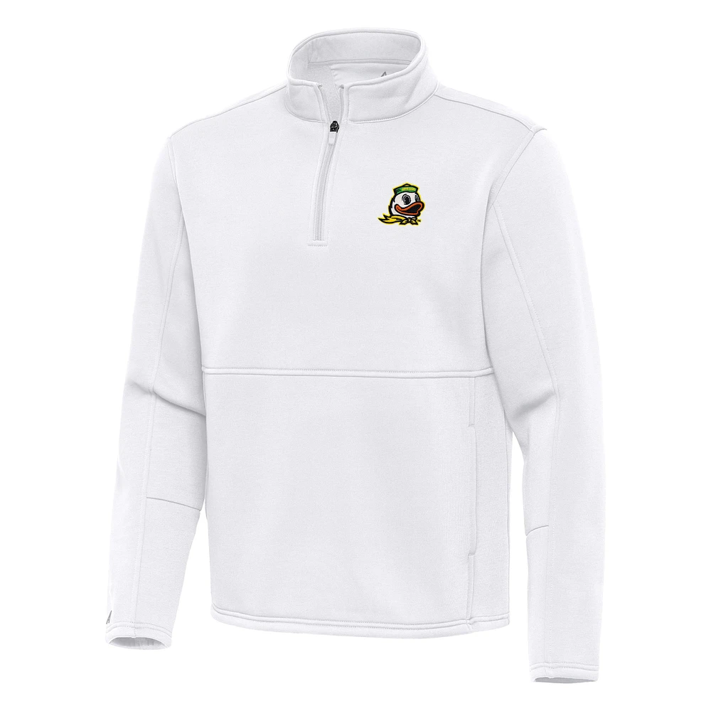 Men's Antigua Oregon Ducks Twist Quarter-Zip Pullover Jacket
