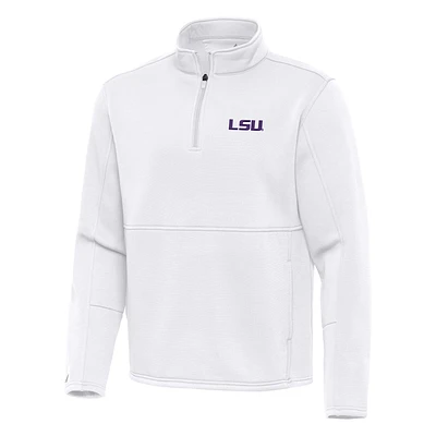 Men's Antigua LSU Tigers Twist Quarter-Zip Pullover Jacket