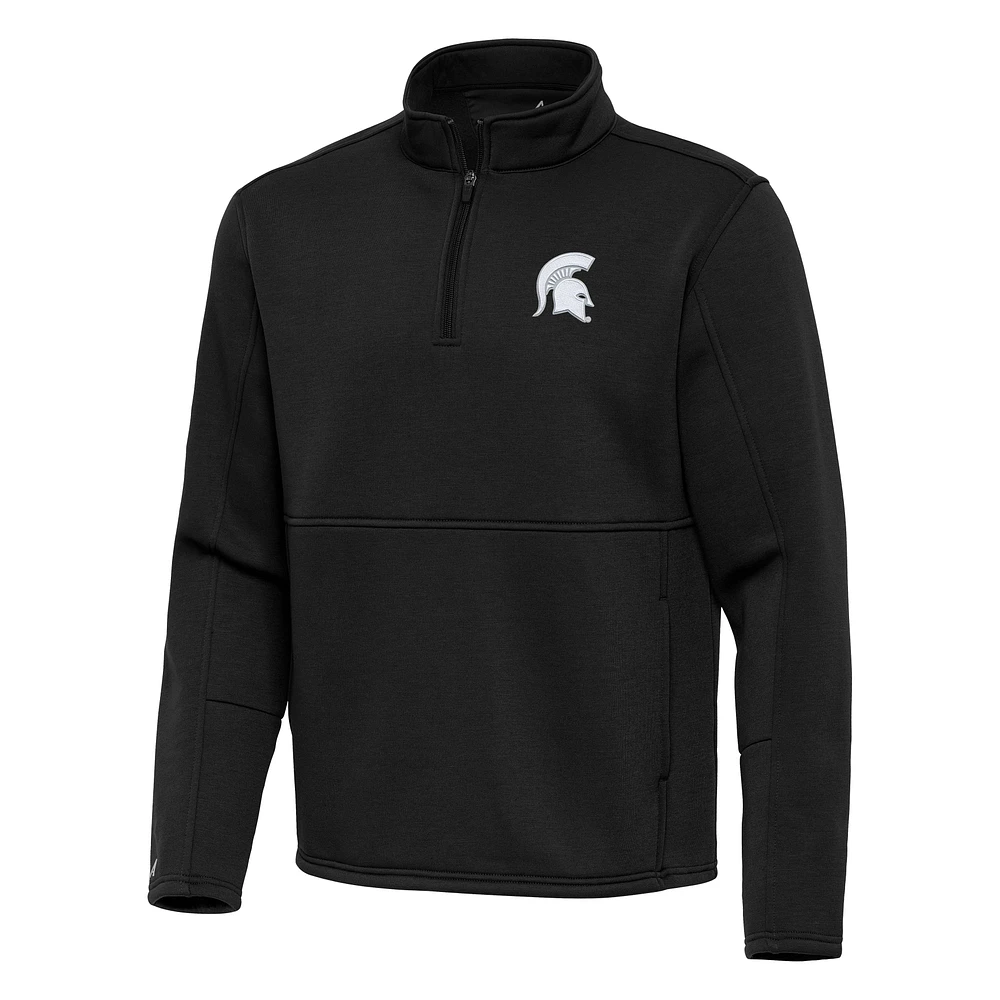Men's Antigua Michigan State Spartans Twist Quarter-Zip Pullover Jacket