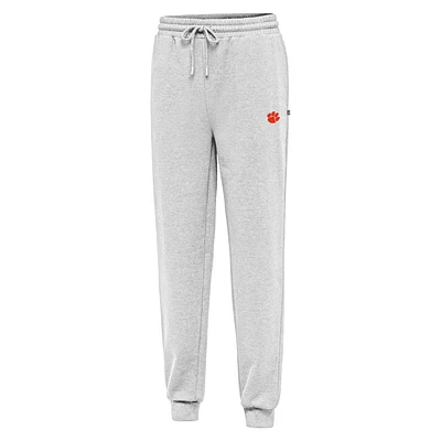 Men's Antigua Heather Gray Clemson Tigers Idol Jogger Pants