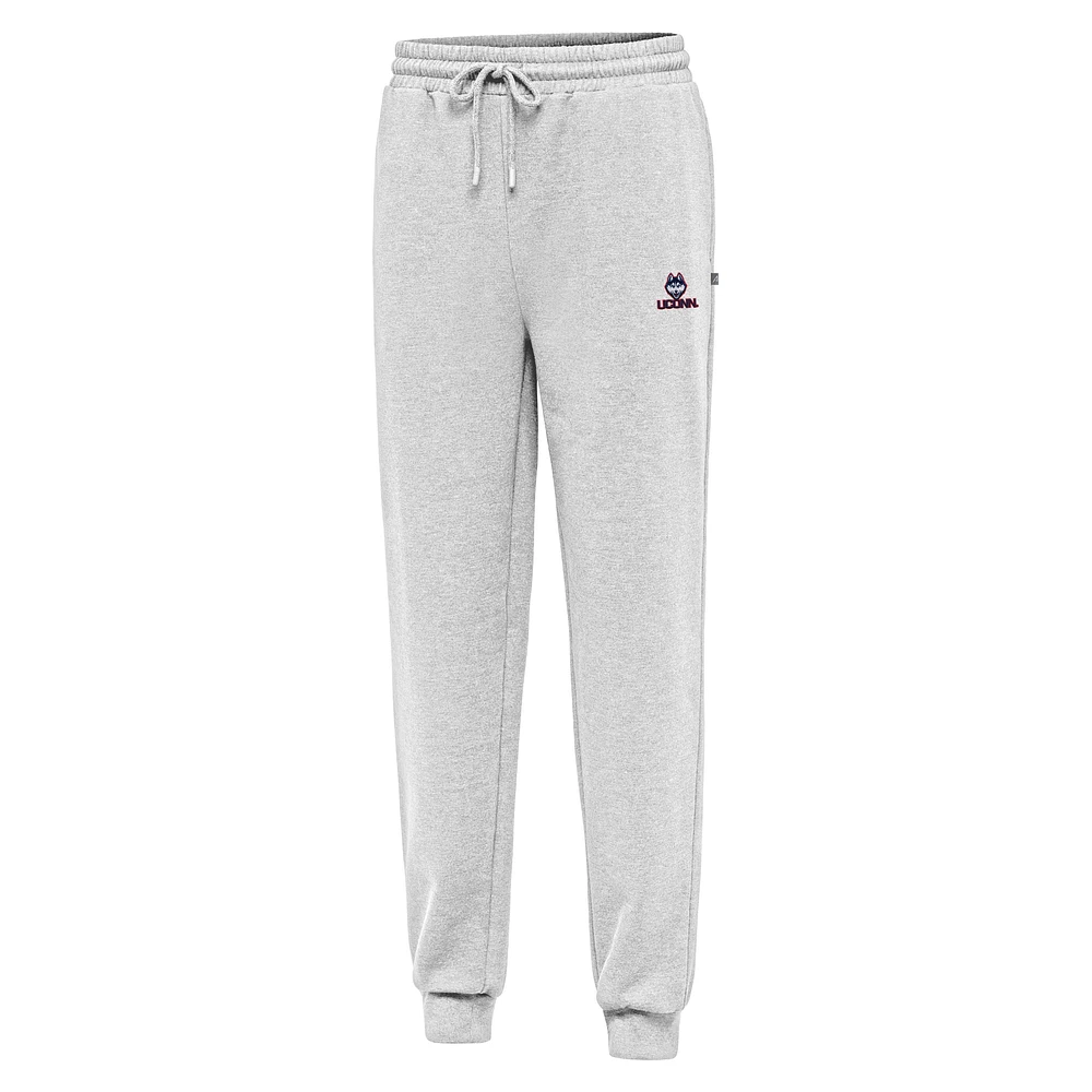 Men's Antigua Heather Gray UConn Huskies Idol Jogger Pants