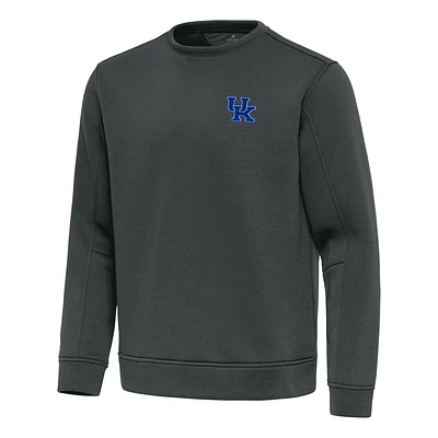 Men's Antigua Pewter Kentucky Wildcats Relevant Lightweight Pullover Sweatshirt