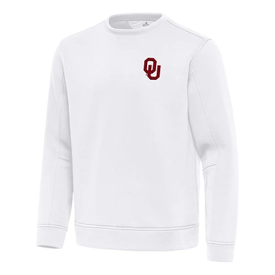 Men's Antigua Oklahoma Sooners Relevant Lightweight Pullover Sweatshirt