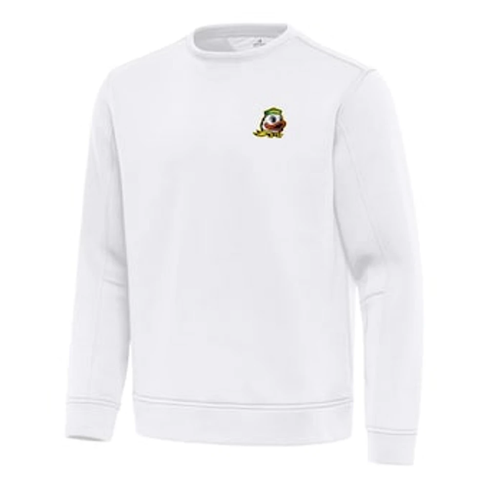 Men's Antigua Oregon Ducks Relevant Lightweight Pullover Sweatshirt