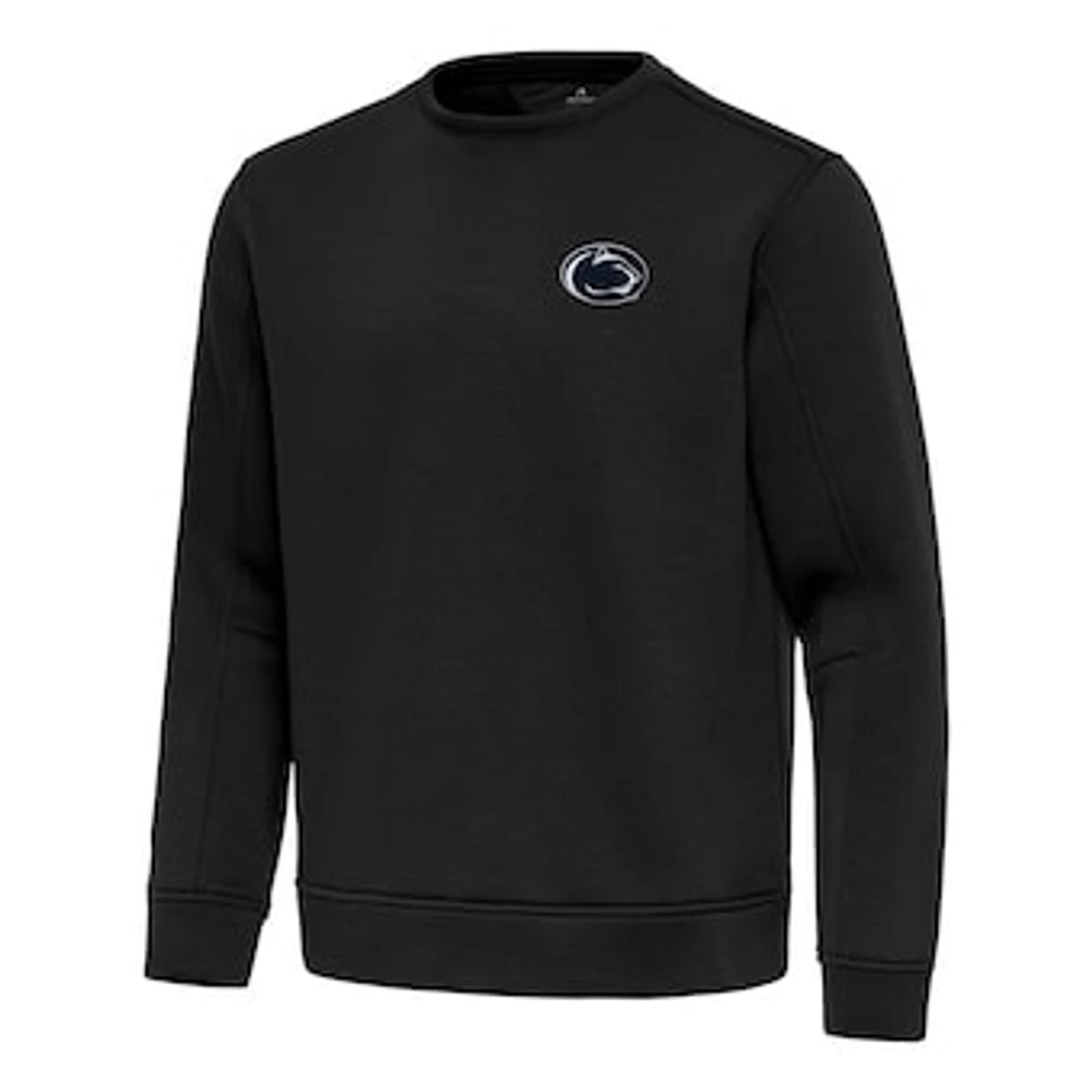 Men's Antigua Black Penn State Nittany Lions Relevant Lightweight Pullover Sweatshirt