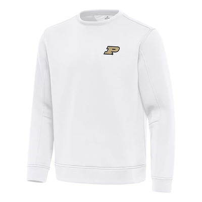 Men's Antigua Purdue Boilermakers Relevant Lightweight Pullover Sweatshirt