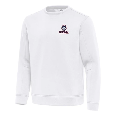 Men's Antigua UConn Huskies Relevant Lightweight Pullover Sweatshirt