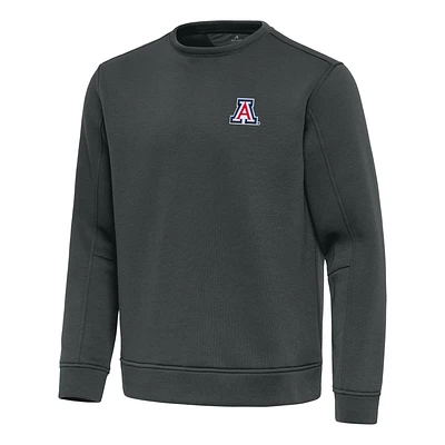 Men's Antigua Pewter Arizona Wildcats Relevant Lightweight Pullover Sweatshirt