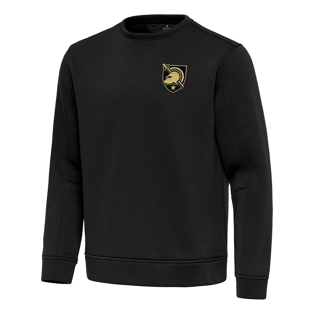 Men's Antigua Black Army Knights Relevant Lightweight Pullover Sweatshirt