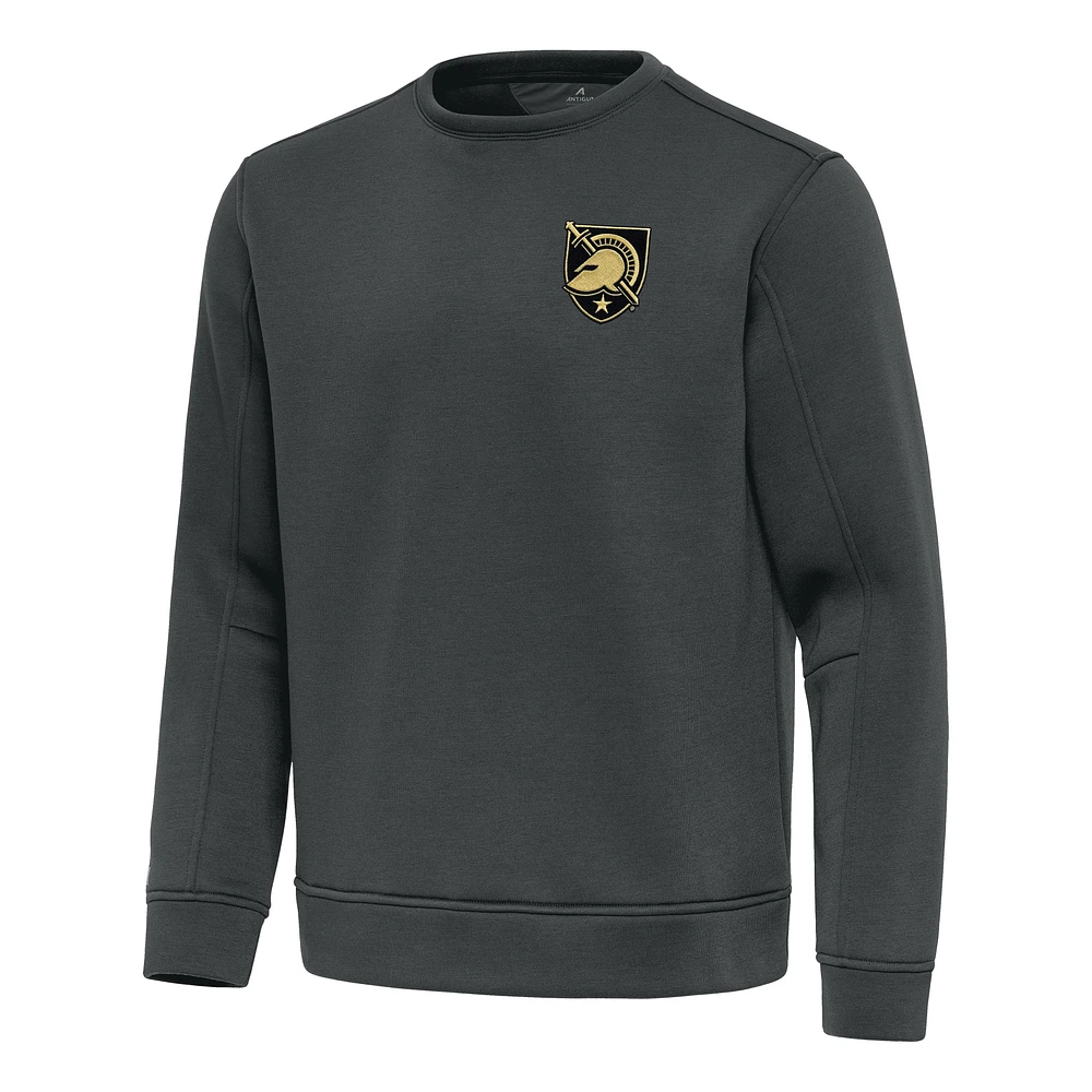 Men's Antigua Pewter Army Black Knights Relevant Lightweight Pullover Sweatshirt