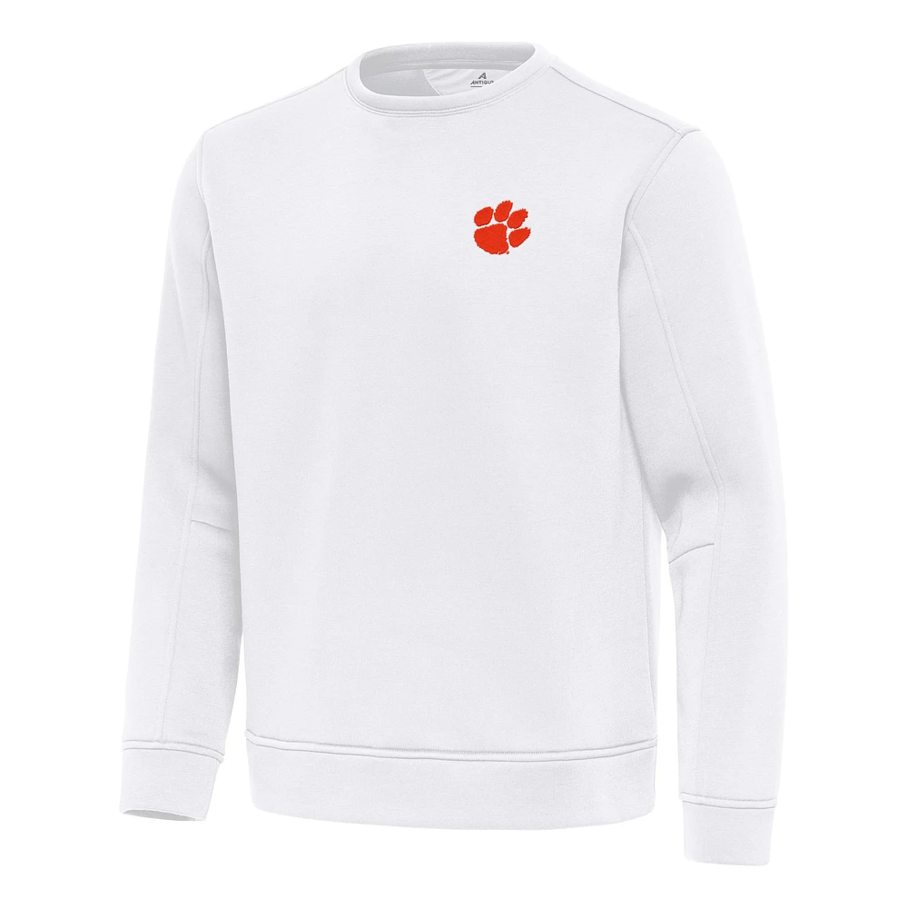 Men's Antigua Clemson Tigers Relevant Lightweight Pullover Sweatshirt
