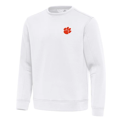 Men's Antigua Clemson Tigers Relevant Lightweight Pullover Sweatshirt