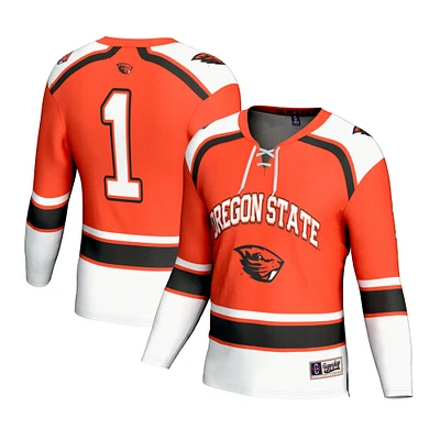 Youth GameDay Greats #1 Orange Oregon State Beavers Lightweight Hockey Fashion Jersey