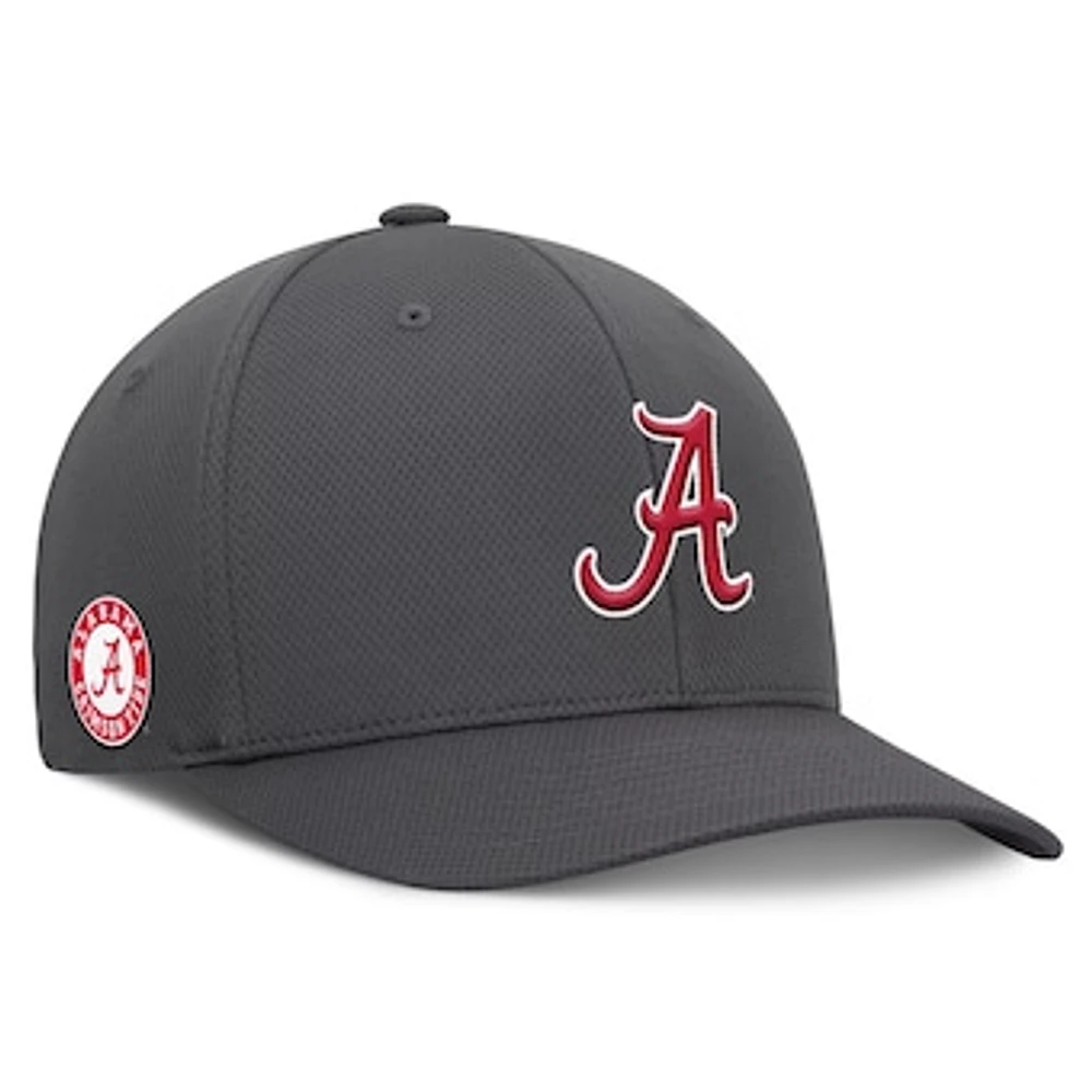 Men's Top of the World Charcoal Alabama Crimson Tide Reflex Logo Flex Hat