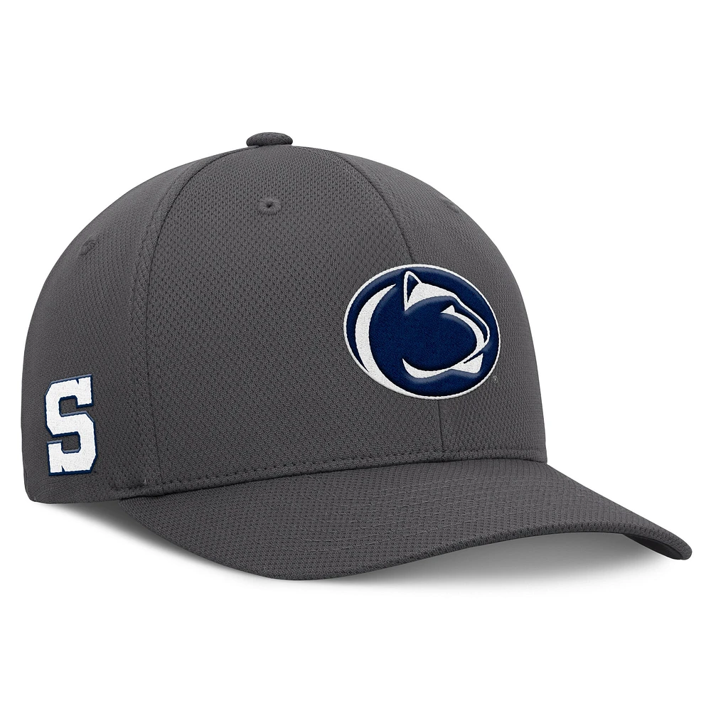 Men's Top of the World Charcoal Penn State Nittany Lions Reflex Logo Flex Hat