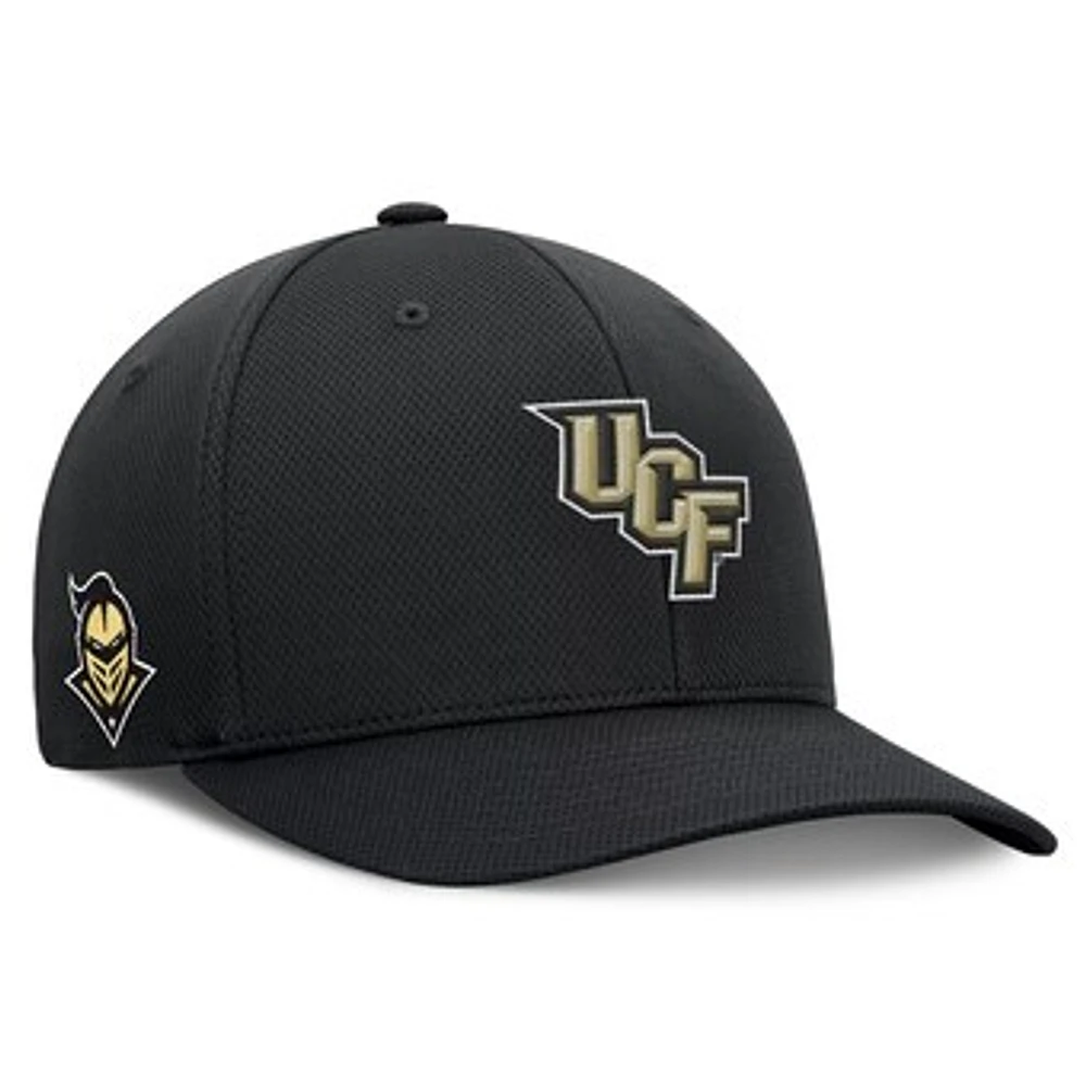 Men's Top of the World Black UCF Knights Reflex Logo Flex Hat