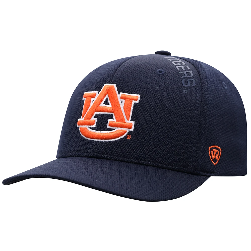 Men's Top of the World Navy Auburn Tigers Reflex 2.0 Flex Hat