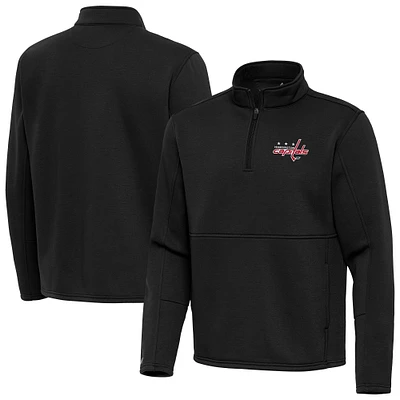 Men's Antigua Washington Capitals Twist Quarter-Zip Pullover Jacket