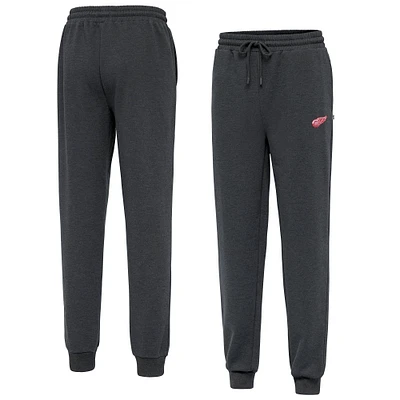Men's Antigua Heather Charcoal Detroit Red Wings Idol Jogger Pants