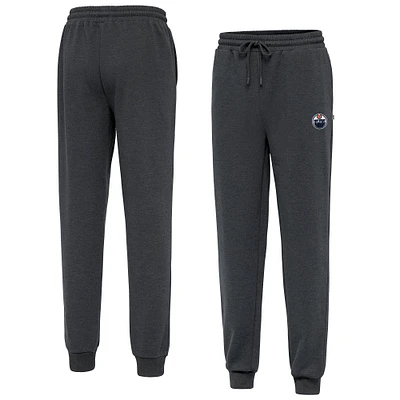 Men's Antigua Heather Charcoal Edmonton Oilers Idol Jogger Pants