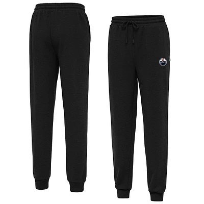 Men's Antigua Black Edmonton Oilers Idol Jogger Pants