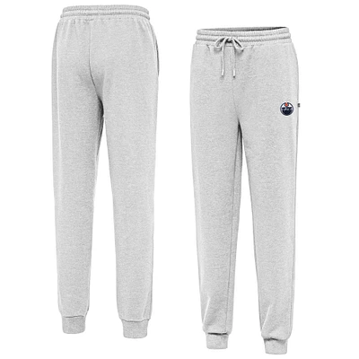 Men's Antigua Heather Gray Edmonton Oilers Idol Jogger Pants
