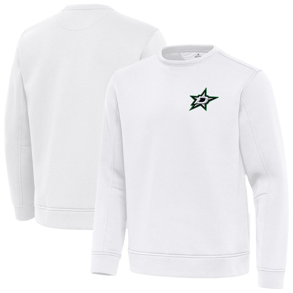Men's Antigua Dallas Stars Relevant Lightweight Pullover Sweatshirt