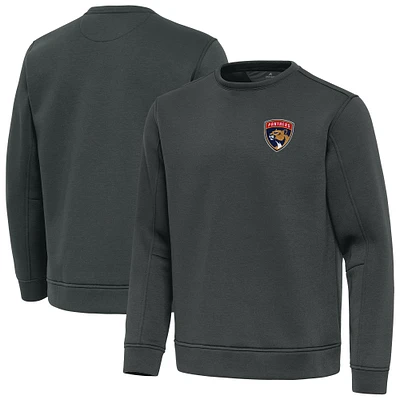 Men's Antigua Pewter Florida Panthers Relevant Lightweight Pullover Sweatshirt
