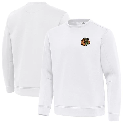 Men's Antigua Chicago Blackhawks Relevant Lightweight Pullover Sweatshirt