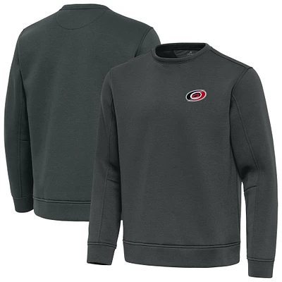 Men's Antigua Pewter Carolina Hurricanes Relevant Lightweight Pullover Sweatshirt