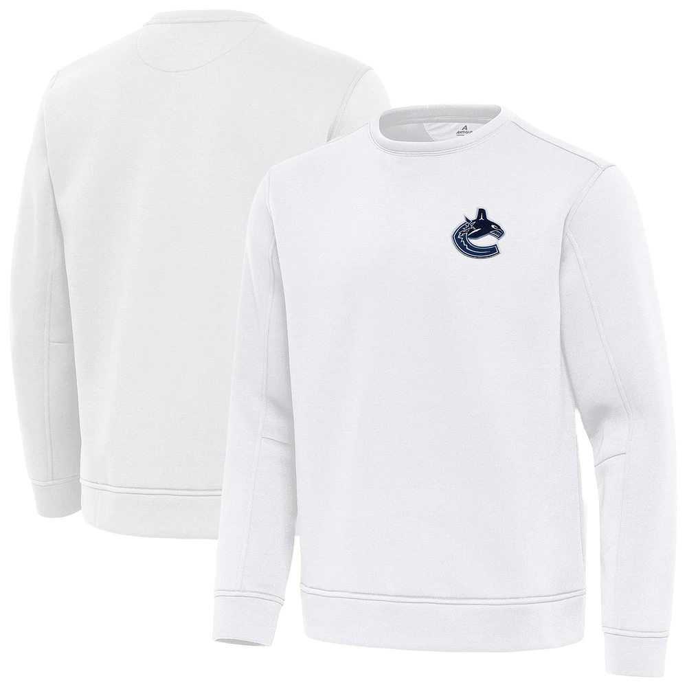 Men's Antigua Vancouver Canucks Relevant Lightweight Pullover Sweatshirt