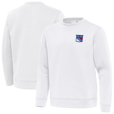 Men's Antigua New York Rangers Relevant Lightweight Pullover Sweatshirt
