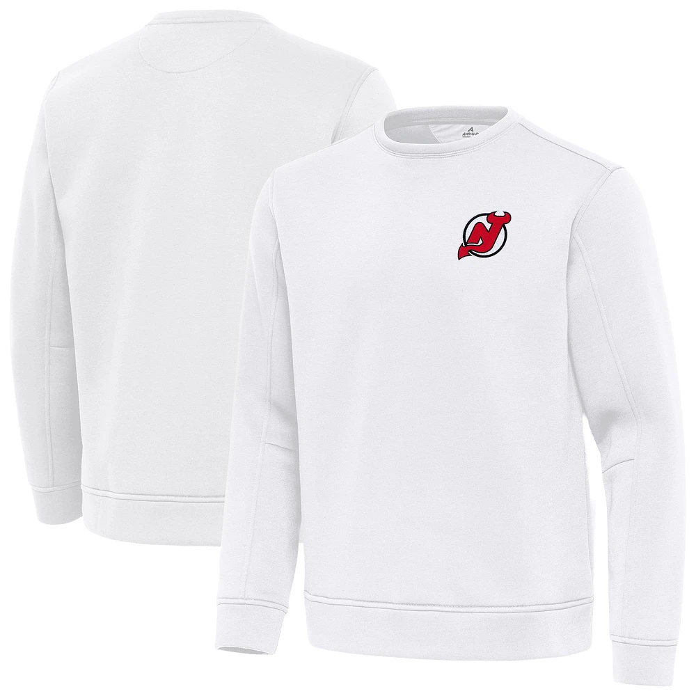 Men's Antigua New Jersey Devils Relevant Lightweight Pullover Sweatshirt