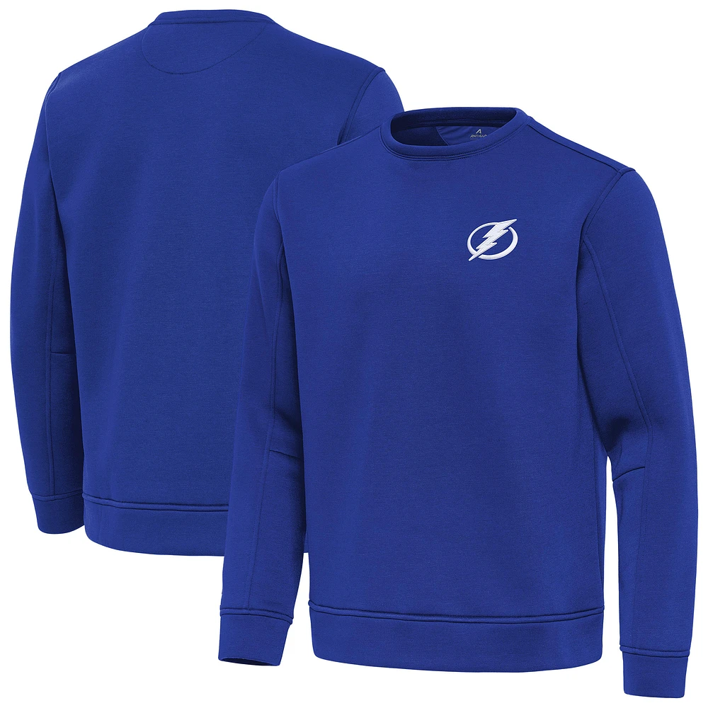 Men's Antigua Royal Tampa Bay Lightning Relevant Lightweight Pullover Sweatshirt