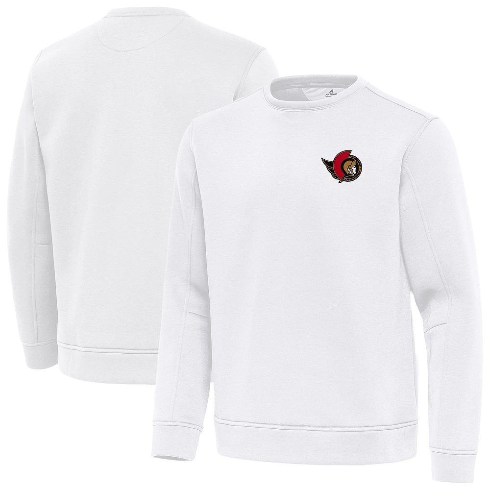 Men's Antigua Ottawa Senators Relevant Lightweight Pullover Sweatshirt