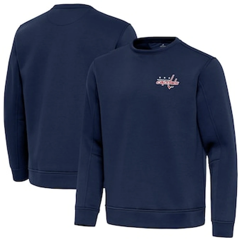 Men's Antigua Navy Washington Capitals Relevant Lightweight Pullover Sweatshirt