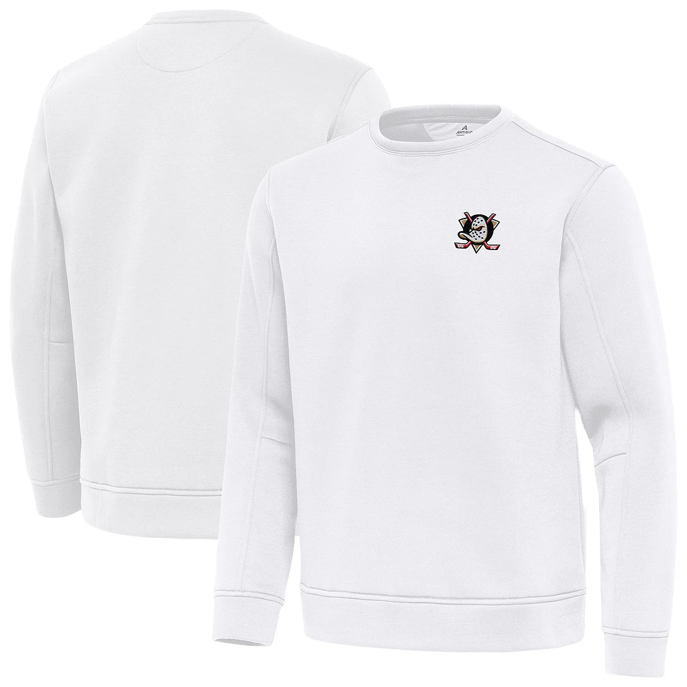 Men's Antigua Anaheim Ducks Relevant Lightweight Pullover Sweatshirt