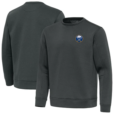 Men's Antigua Pewter Buffalo Sabres Relevant Lightweight Pullover Sweatshirt