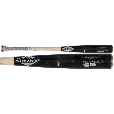Jack Suwinski Pittsburgh Pirates Game-Used Black/Tan Old Hickory Broken Bat vs. Chicago White Sox on July 13, 2024