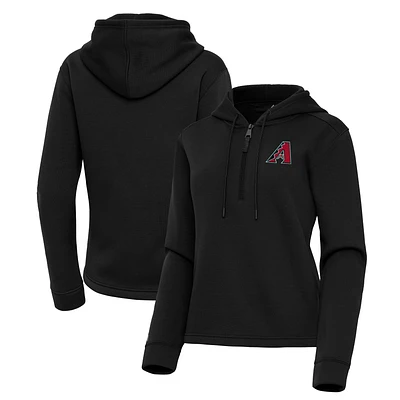 Women's Antigua Arizona Diamondbacks Contemporary Quarter-Zip Hoodie