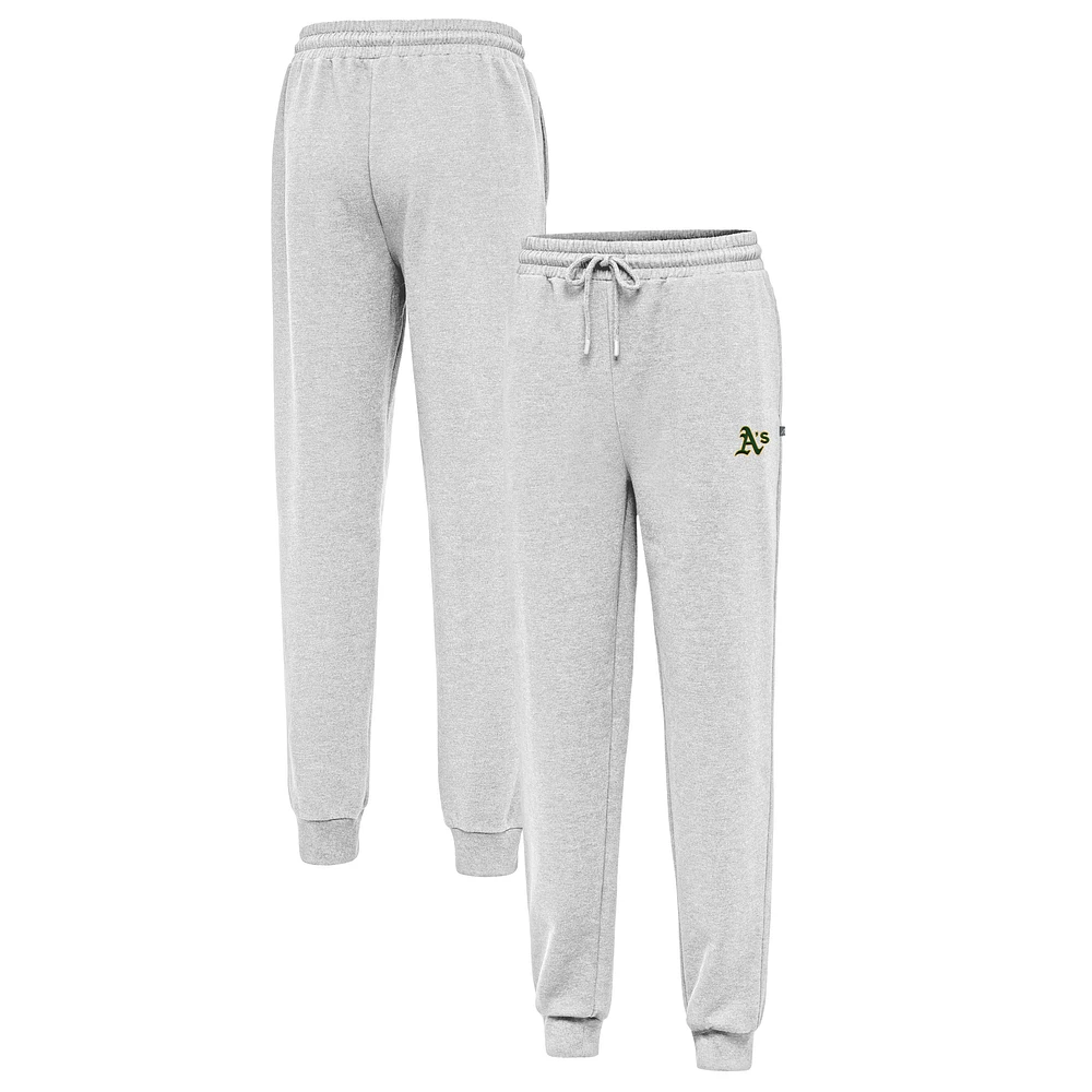 Men's Antigua Heather Gray Athletics Idol Jogger Pants