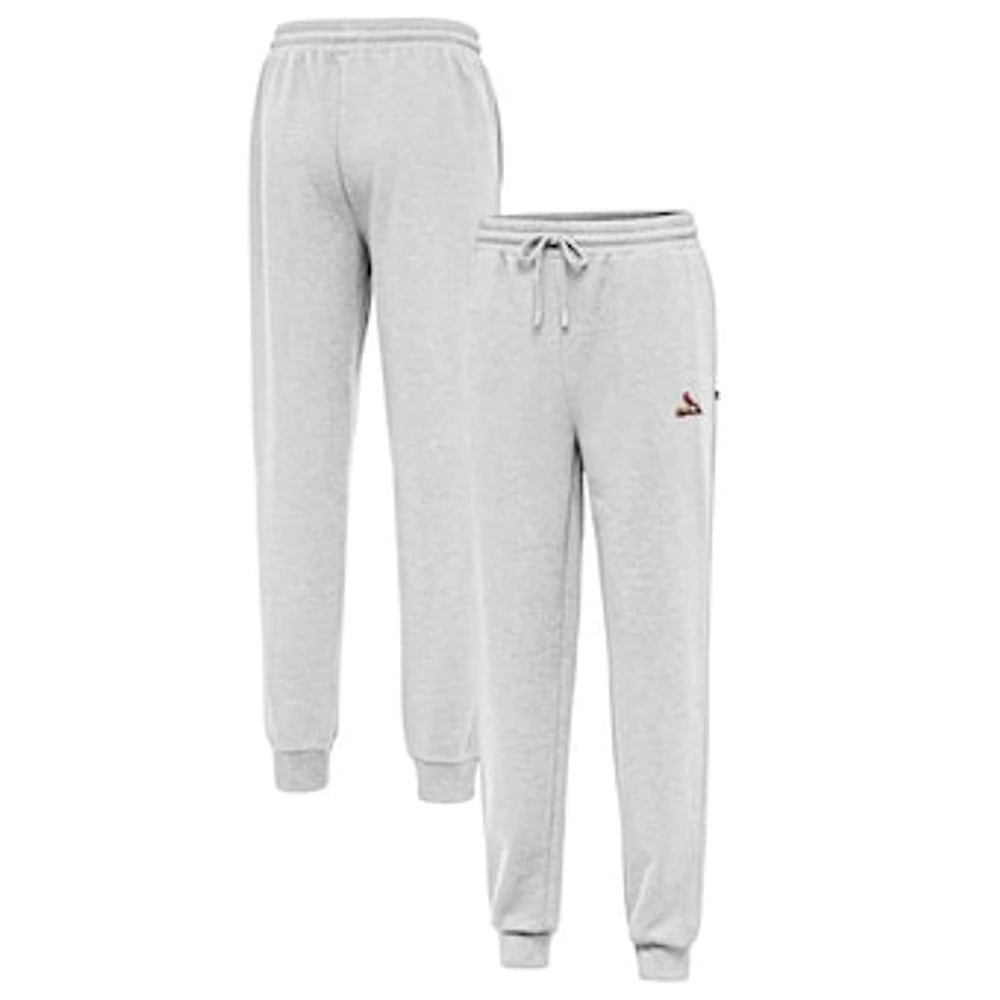 Men's Antigua Heather Gray St. Louis Cardinals Idol Jogger Pants