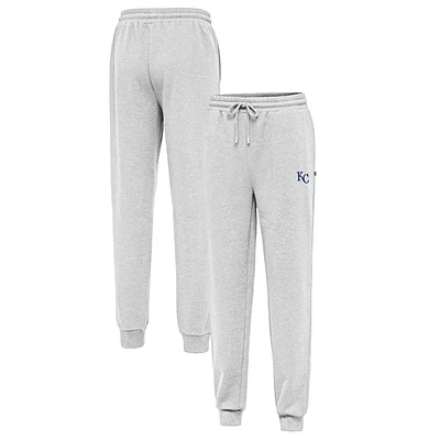 Men's Antigua Heather Gray Kansas City Royals Idol Jogger Pants