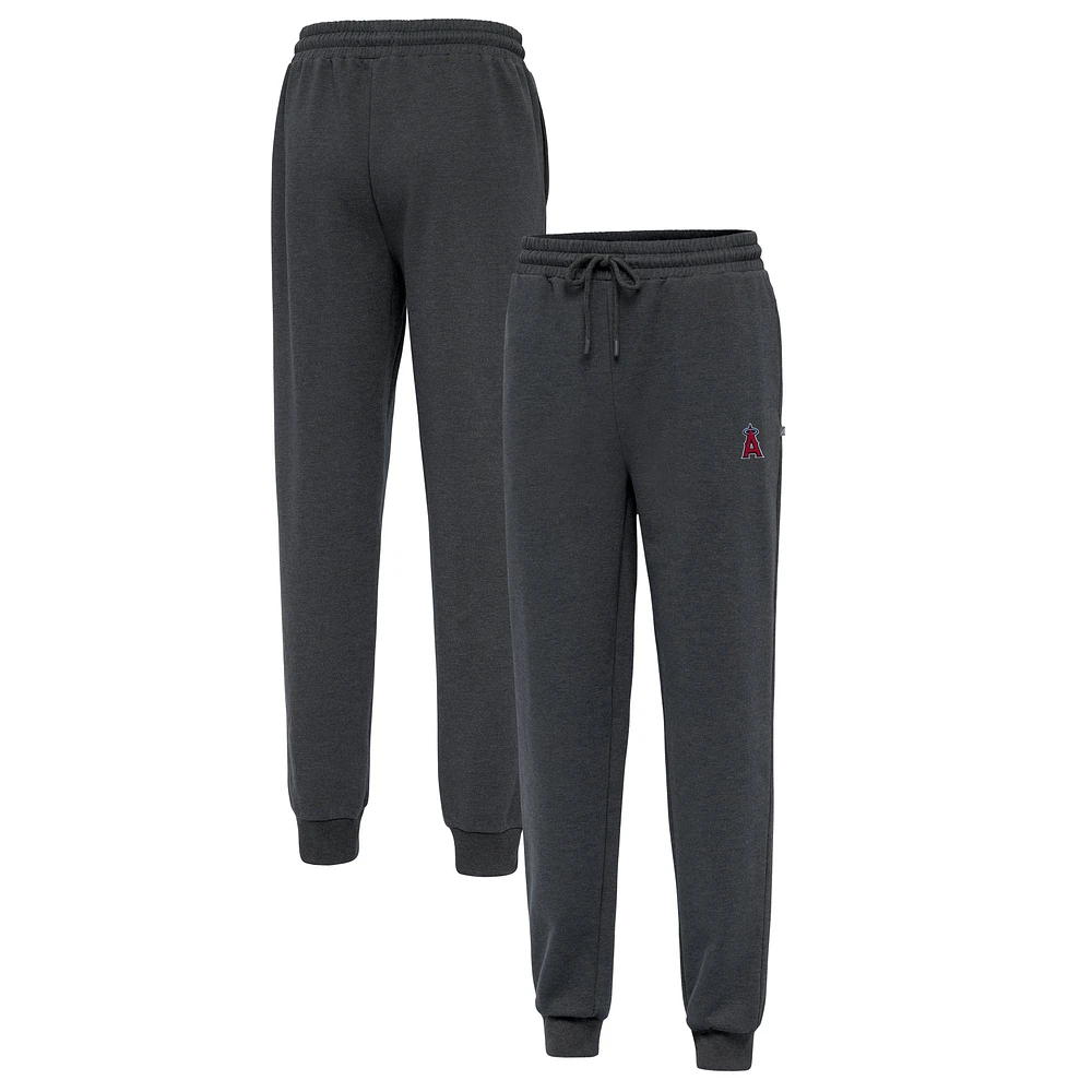Men's Antigua Heather Charcoal Los Angeles Angels Idol Jogger Pants