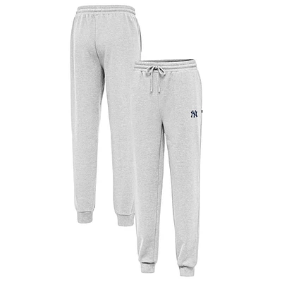 Men's Antigua Heather Gray New York Yankees Idol Jogger Pants