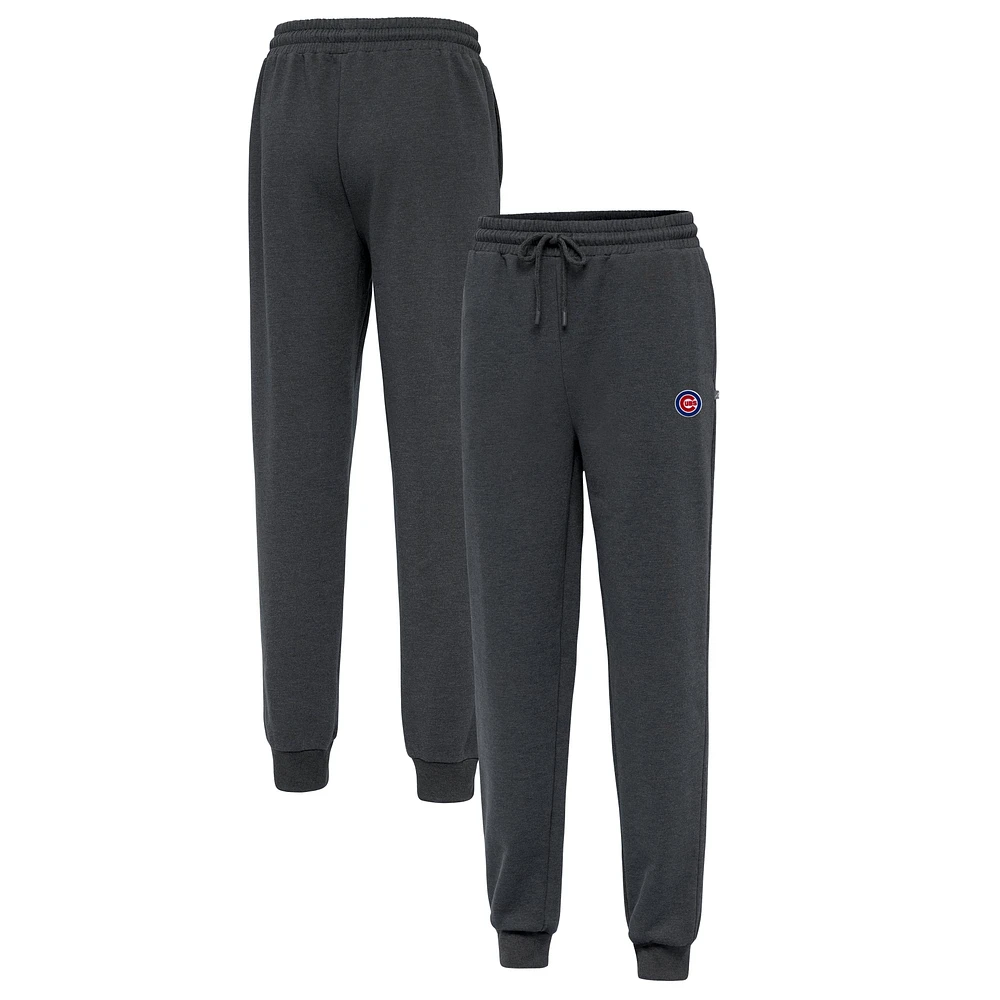 Men's Antigua Heather Charcoal Chicago Cubs Idol Jogger Pants