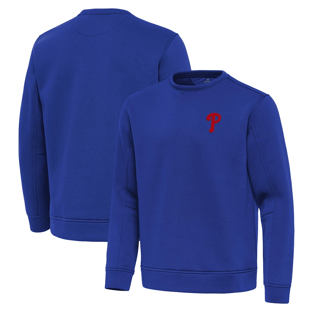 Men's Antigua Royal Philadelphia Phillies Relevant Lightweight Pullover Sweatshirt
